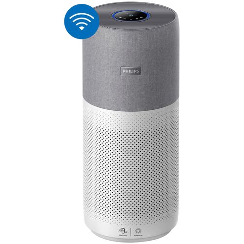 Luftreiniger PHILIPS "AC4236/10 4000i Serie", grau (grau, weiß), H:70,5cm Ø:30,6cm, Luftreiniger, mit App-Anbindung und für Allergiker geeignet