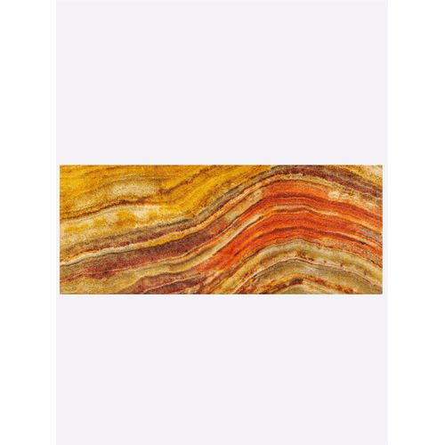 Fußmatte Gr. 4, orange (terra, gemustert), B:80cm H:7mm L:200cm, Polyamid, Kunstfaser, Teppiche