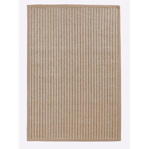 Teppich HEINE HOME Gr. 3, beige (camel, natur), B:130cm H:10mm L:190cm, Sisal, Wolle, Teppiche