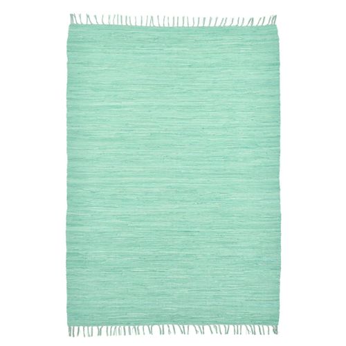 Teppich HEINE HOME Gr. 2, grün (mint), B:60cm H:5mm L:120cm, Baumwolle, Teppiche