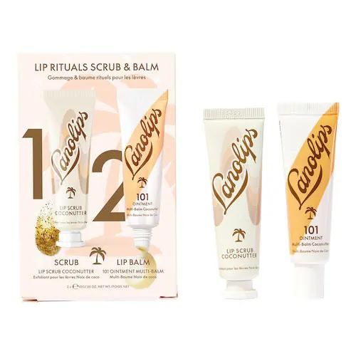 Lanolips - Lip Rituals Scrub & Balm Coconutter - Lippenpflege - sets Lip Rituals Scrub & Balm Coconutter