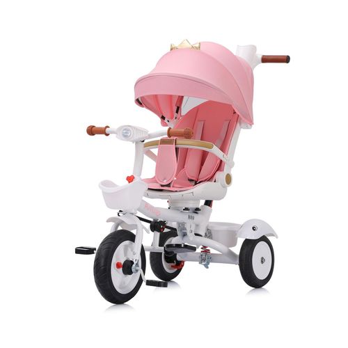 Chipolino Tricycle Futuro 2 in 1 faltbar, Becherhalter, Musik, Licht, PU-Räder rosa
