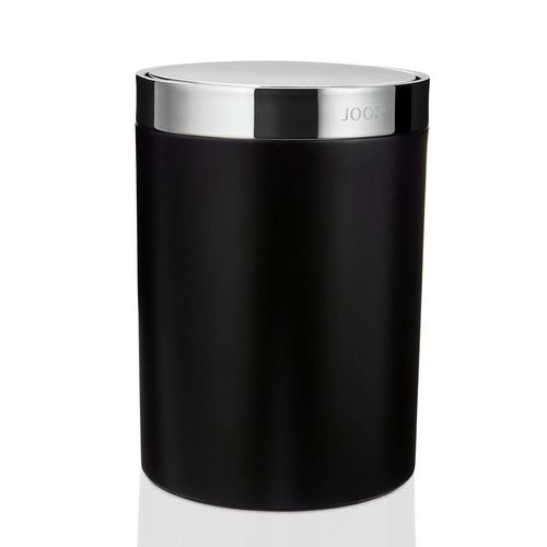 Joop! Kosmetikeimer Chromeline Black , Schwarz, Chrom , Kunststoff , 6 L , 26 cm , Badaccessoires, Waschplatzzubehör, Kosmetik- & Abfalleimer