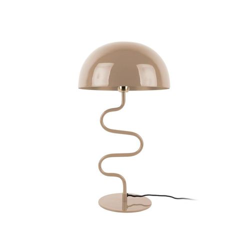 Present Time Tischleuchte Twist , Beige , Metall , Pilz,Pilz , 31x54x31 cm , Lampen & Leuchten, Innenbeleuchtung, Tischlampen, Tischlampen