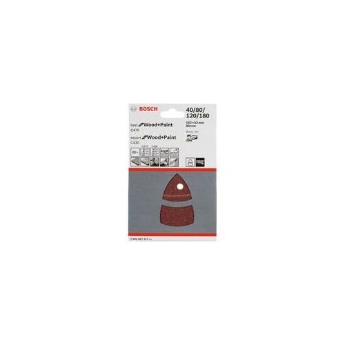 Schleifblatt-Set C470 und C430 für Multischleifer,102 x 62mm 25-teilig, K40 / 80 / 120 / 180
