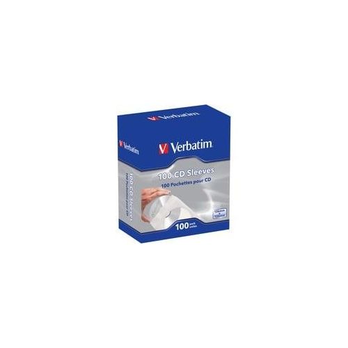 CD-Hüllen, CD-/DVD-Aufbewahrung weiß/transparent, 100 Stück