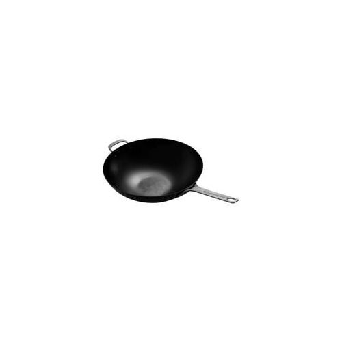 Karbonstahl-Wok schwarz