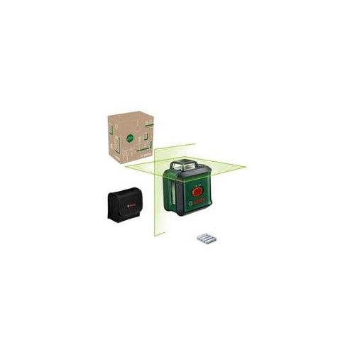 Kreuzlinienlaser UniversalLevel 360 grün/schwarz, grüne Laserlinien, Reichweite Ø 24 Meter