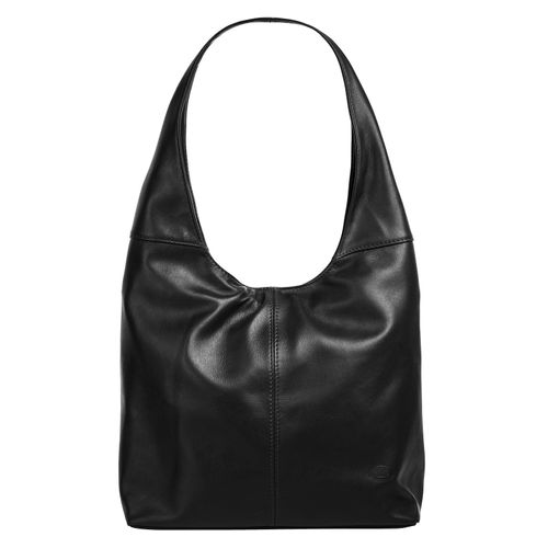Shopper PIKÉ, Damen, Gr. B/H/T: 40cm x 30cm x 11cm onesize, schwarz, Leder, glänzend, beschichtet, Taschen, echt Leder, Made in Italy