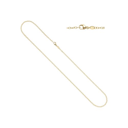 Goldkette JOBO, gelb (gelbgold 585), Halsketten, Damen, Gelbgold 585, L: 45cm, Weit-Ankerkette 585 Gold 45 cm 2 mm