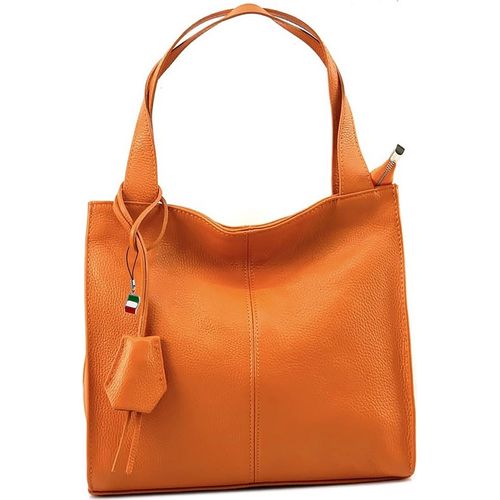 Shopper orange Florence Tasche Leder D2OTF155O