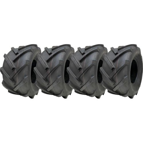 18x9.50-8 Stollenreifen mit offener Mitte, Rotovator-Stollen für Industrieanlagen - 4er-Satz