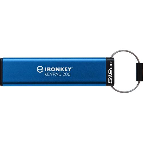 Kingston IronKey Keypad 200 512GB USB-A AES Encrypted (IKKP200/512GB)