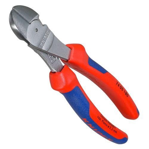 KNIPEX Kraft-Seitenschneider atramentiert 180 mm