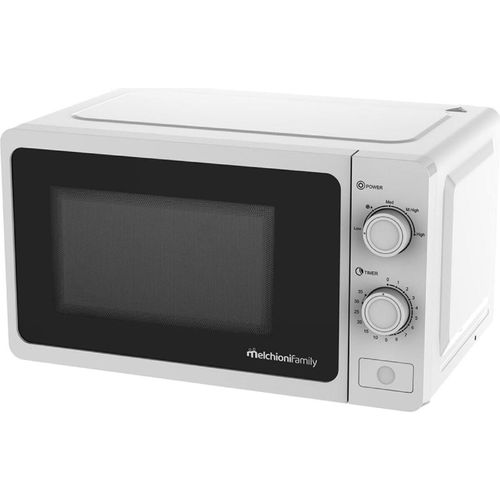 Melchioni Mikrowellenherd mit Grill 20L weiß 800W digitale Zeitschaltuhr 35 min