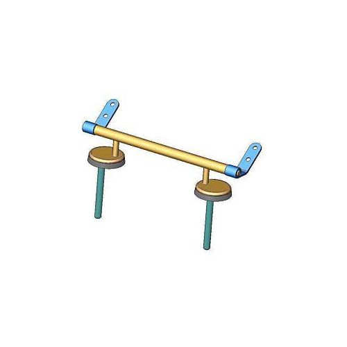 Haro Spezialscharnier 405058 S2502, Edelstahl, Drehpunkthöhe 33mm