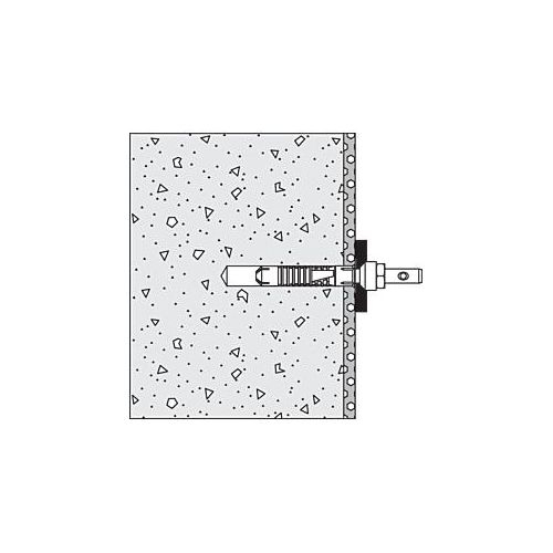 Hewi 801/805 Befestigung BM10.2.1 für Rückenstütze, Spezialschraube M 10 x 95