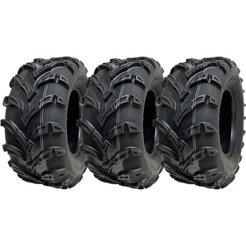 25x10.00-12 ATV Quad Reifen 6ply Wanda P377 E-Marked Road Legal 50J (Satz von 3)