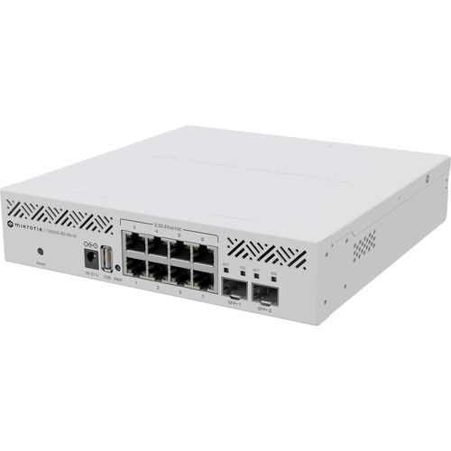 MikroTik | Cloud-Router-Switch | CRS310-8G+2S+IN | Rackmontierbar | 1 Gbit/s (RJ-45) Ports 8 | SFP+ Ports 2
