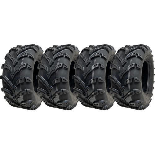 25x10.00-12 ATV Quad Reifen 6ply Wanda P377 E-Marked Road Legal 50J (Satz von 4)