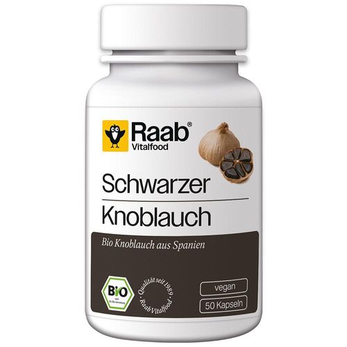 RAAB Vitalfood Schwarzer Knoblauch Kapseln 50 St