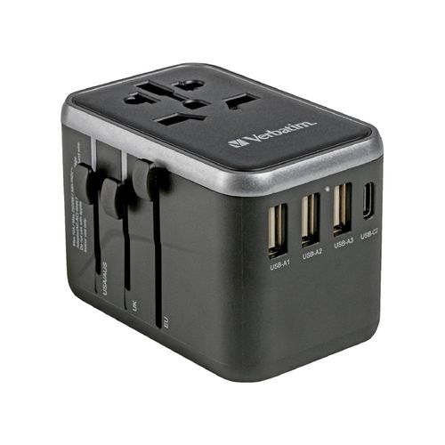 Verbatim Universal-Reiseadapter – Weltweit nutzbarUSB-C