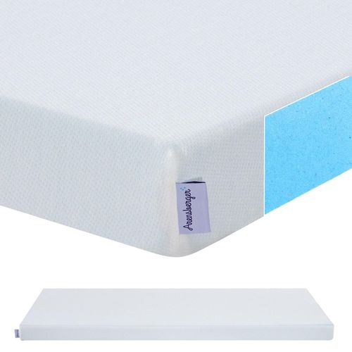 Arensberger Matratzen Topper ESSENCE, 90x200cm, Gelschaum Matratzentopper, waschbarer Bezug, geeignet für Federkern & Schaumstoff Matratzen, H2 H3, Matratzenauflage Höhe 5cm