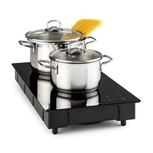 VariCook Domino Induktionskochfeld Doppelkochfeld 3100W Glaskeramik Schwarz