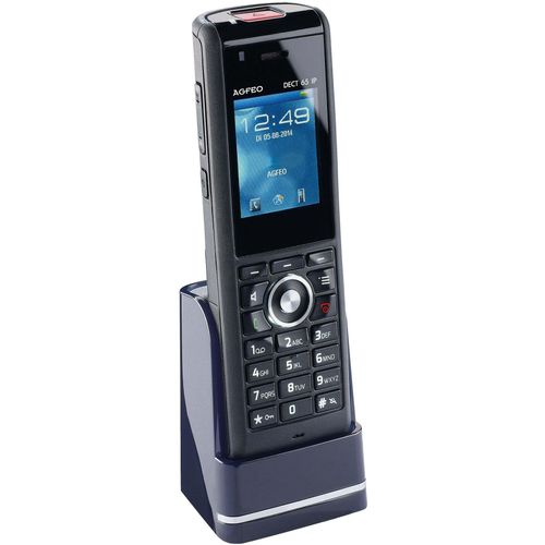 AGFEO Telefon DECT65 IP mit IP-Schutzklasse 65 schwarz