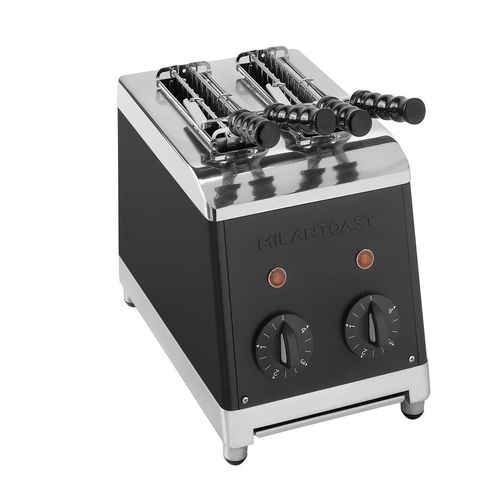Milantoast Sandwichtoaster mit Zangen, Farbe:Schwarz