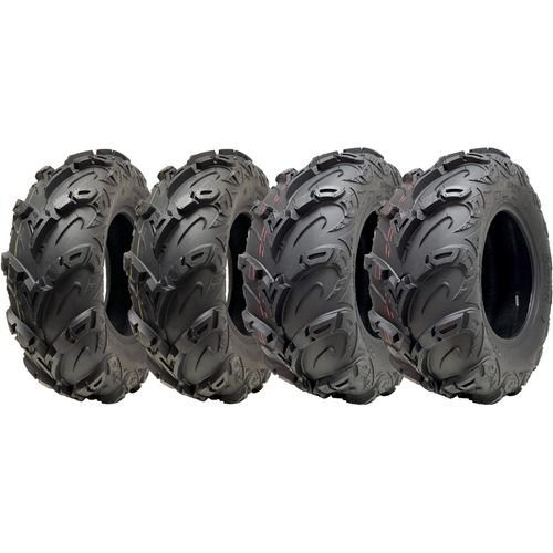 24x10.00-12 & 24x8.00-12 ATV Quad Reifen OBOR Mudsling Road Legal (Satz von 2 & 2)