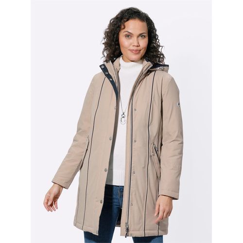 Funktionsjacke CASUAL LOOKS, Damen, Gr. 36, beige (sesam), 100% Polyester, Wattierung:100% Polyester, Langarm, Jacken