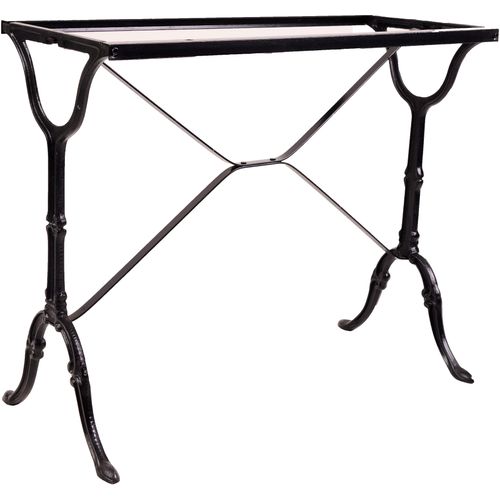 Tischbein SIT, schwarz, B:85cm H:68,5cm T:40,5cm, Tischbeine, im Bistro-Stil