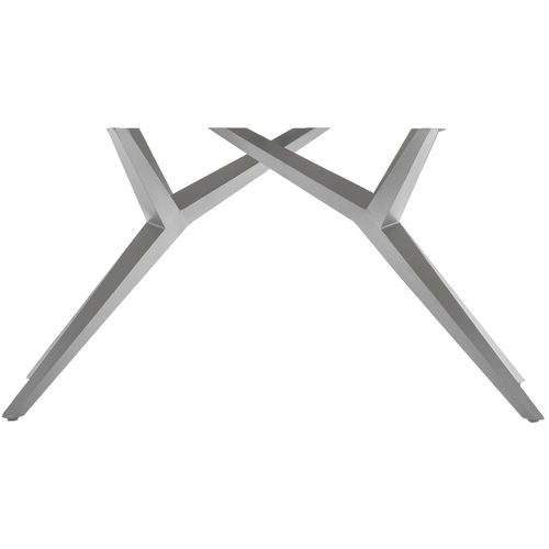 Tischbein SIT, silber (antiksilber), B:86cm H:72cm T:71cm, Tischbeine, extravagante Form