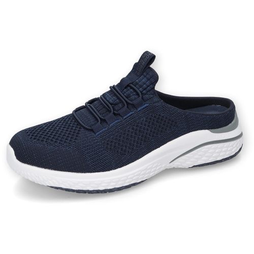 Clog DOCKERS BY GERLI, Herren, Gr. 49, blau (navy), Textil, meliert, sportlich, Schuhe, Sabot, Sandale, Sommerschuh mit Wechselfußbett
