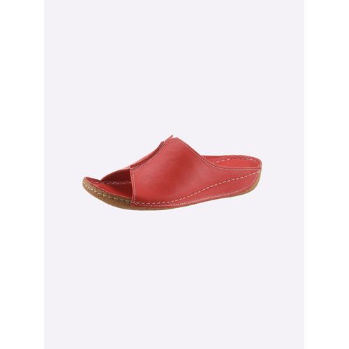 Pantolette ANDREA CONTI, Damen, Gr. 42, rot, Glattleder, modisch, Schuhe