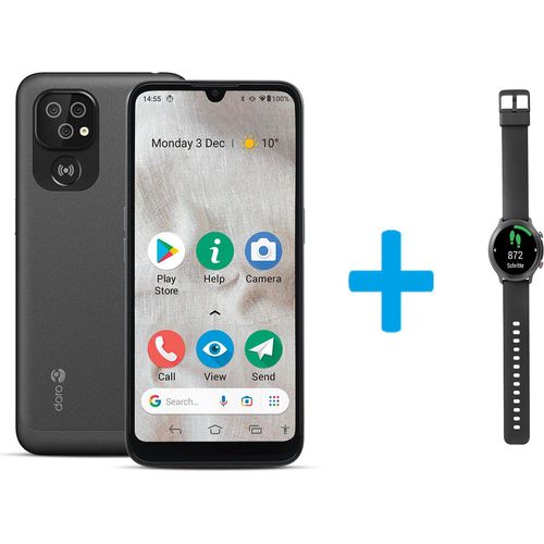 Bundle Smartphone 8100 und Smartwatch Watch schwarz