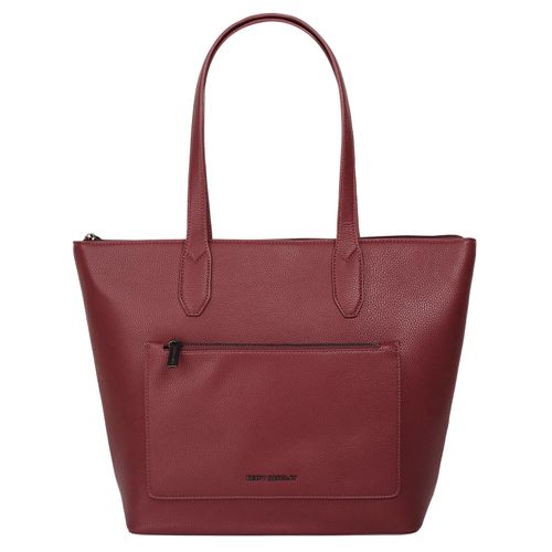 Shopper BETTY BARCLAY, Damen, Gr. B/H/T: 42cm x 30cm x 13cm onesize, rot, Kunstfaser, unifarben, leicht glänzend, Taschen