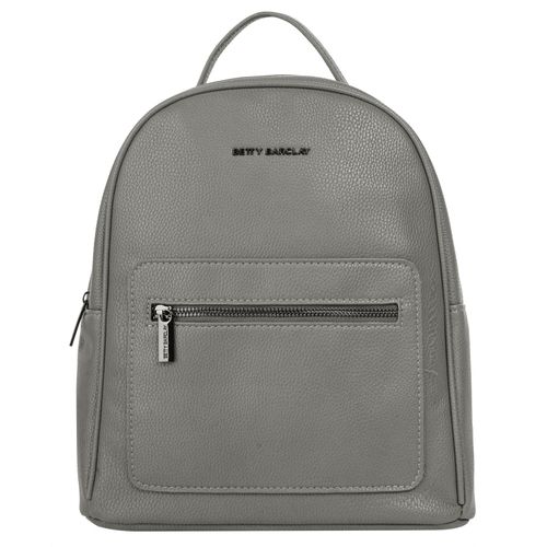 Cityrucksack BETTY BARCLAY, Gr. B/H/T: 24cm x 28cm x 12cm, onesize, grau, Kunstfaser, casual, Rucksäcke