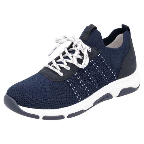 Slip-On Sneaker REMONTE, Damen, Gr. 38, blau (dunkelblau), Textil, Lederimitat, unifarben, sportlich, Schuhe, Freizeitschuh, Halbschuh, Slipper, Schlupfschuh mit Anziehlaschen