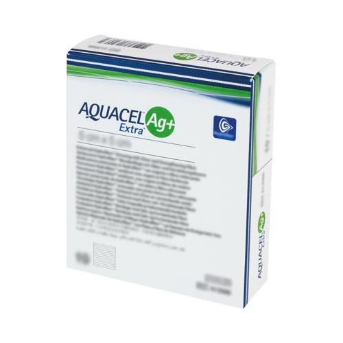 AQUACEL Ag+ Extra 5x5 cm Kompressen 10 St