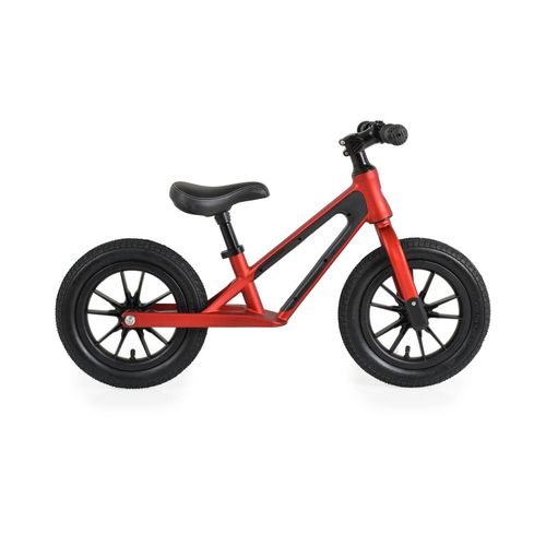 Byox Laufrad Jogger 12 Zoll, Luftreifen bis 50 kg Stahllenker Anti-Rutsch-Griffe rot