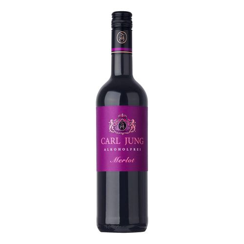 Carl Jung Merlot alkoholfreier Wein 0,75 Liter - Inhalt: 6 Flaschen