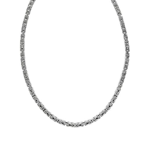 Zeeme Basic Halskette Silber 925 poliert Königskette 3mm breit