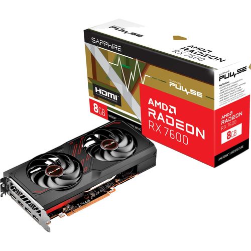 SAPPHIRE Grafikkarte Radeon RX 7600 PULSE GAMING OC
