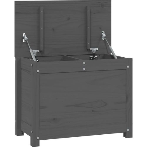 Prolenta Premium - Truhe Grau 60x32x45,5 cm Massivholz Kiefer