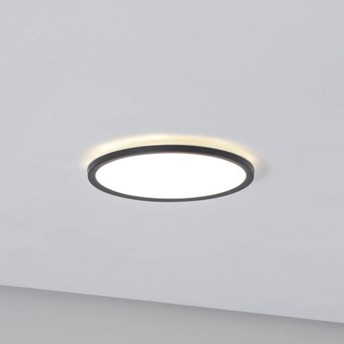 LED-Panel Aqua, Ø 30 cm, schwarz, Metall/Kunststoff, CCT dim