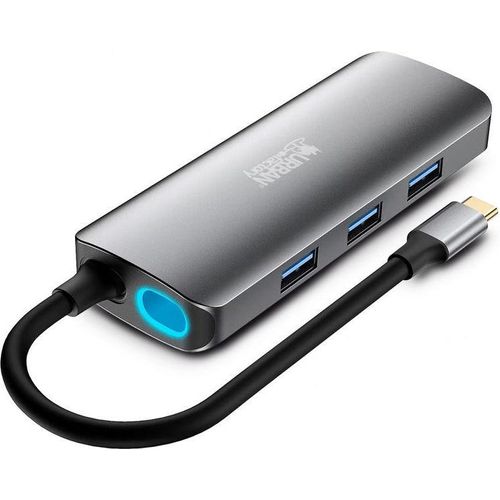 Hub USB-C Urban Factory MHC55UF Grau