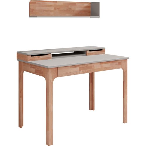 Büromöbel-Set HOME AFFAIRE, beige (natur), B:110cm T:65cm, Arbeitsmöbel-Sets, stimmige Farbkombination