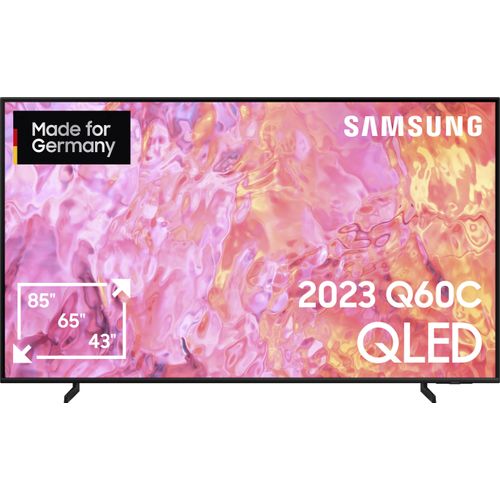 SAMSUNG QLED-Fernseher, F (A-G), schwarz, 85, Fernseher, 100% Farbvolumen mit Quantum Dots,Quantum HDR,AirSlim,Gaming Hub